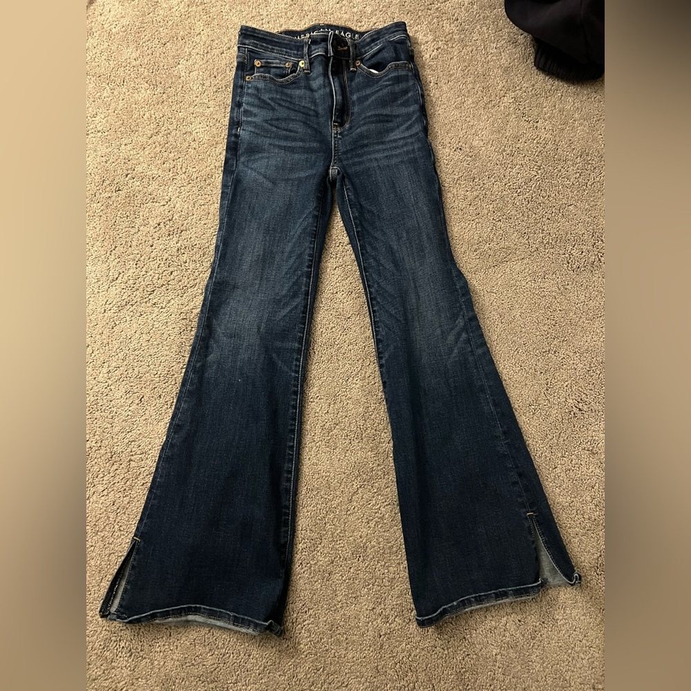 American Eagle SUPER HIGH-RISE FLARE